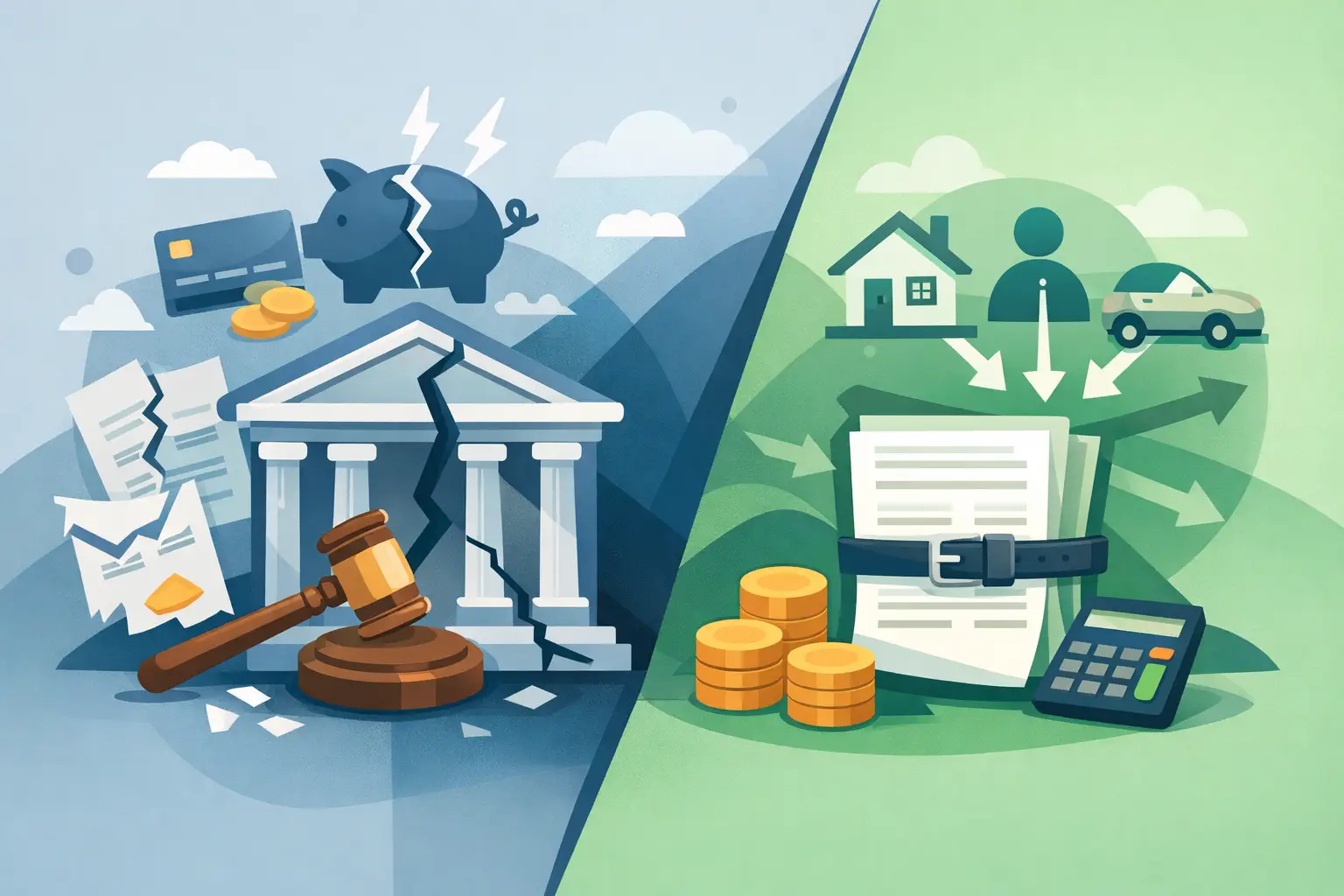 Bankruptcy vs Debt Consolidation: Which Helps?